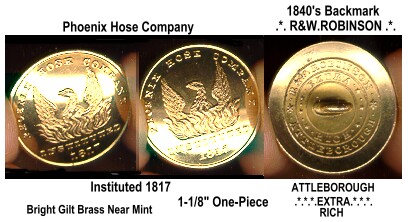 historical fire uniform button